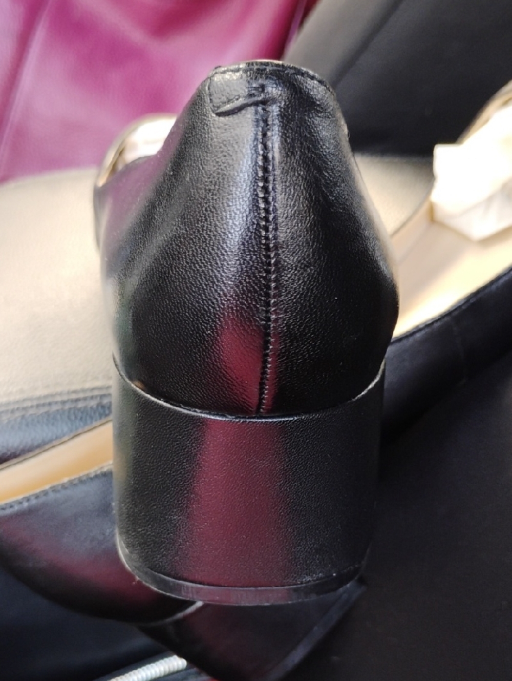 Karl Lagerfeld Charee Block Heeled Shoes Sz9M - Picture 9 of 11